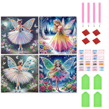 Load image into Gallery viewer, 4pcs Partial Special Diamond Painting Set - Elf girl (30*30CM)
