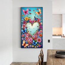 Load image into Gallery viewer, Diamond Painting - Full Round - Flower butterfly and hummingbird (40*70CM)
