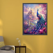 Load image into Gallery viewer, Diamond Painting - Full Round - Peacock and castle (50*60CM)
