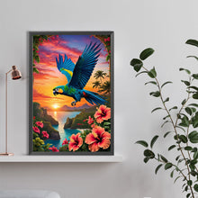 Load image into Gallery viewer, Diamond Painting - Full Round - Sunset and parrot (40*60CM)
