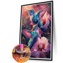 Load image into Gallery viewer, Diamond Painting - Full Round - Hummingbird and flower (40*60CM)
