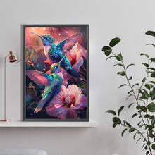 Load image into Gallery viewer, Diamond Painting - Full Round - Hummingbird and flower (40*60CM)
