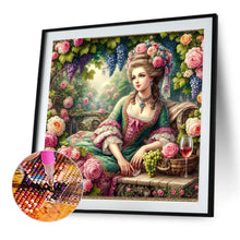 Load image into Gallery viewer, Diamond Painting - Full Round - Rococo girl (40*40CM)
