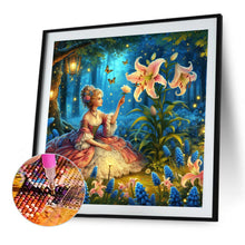 Load image into Gallery viewer, Diamond Painting - Full Round - Lily and girl (40*40CM)
