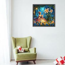 Load image into Gallery viewer, Diamond Painting - Full Round - Lily and girl (40*40CM)
