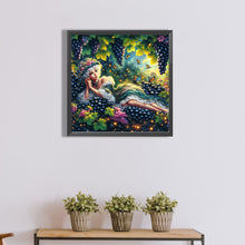 Load image into Gallery viewer, Diamond Painting - Full Round - Grapes and girl (40*40CM)
