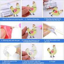 Load image into Gallery viewer, Cartoon Chicken Garden Stake Animal Diamond Art Craft Kits Craft Supplies
