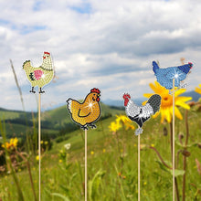 Load image into Gallery viewer, Cartoon Chicken Garden Stake Animal Diamond Art Craft Kits Craft Supplies
