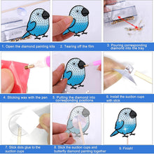 Load image into Gallery viewer, Cartoon Parrot Garden Stake Animal Diamond Art Craft Kits Craft Supplies
