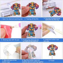 Load image into Gallery viewer, Cartoon Colorful Dog Garden Stake Animal Diamond Art Craft Kits Craft Supplies
