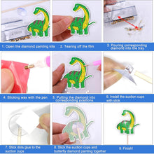 Load image into Gallery viewer, Cartoon Dinosaur Garden Stake Animal Diamond Art Craft Kits Craft Supplies
