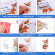 Load image into Gallery viewer, Cartoon Fox Garden Stake Animal Diamond Painting Art Craft Kits Craft Supplies
