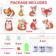 Load image into Gallery viewer, Cartoon Fox Garden Stake Animal Diamond Painting Art Craft Kits Craft Supplies
