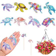Load image into Gallery viewer, Cartoon Turtle Garden Stake Animal Diamond Art Craft Kits Craft Supplies
