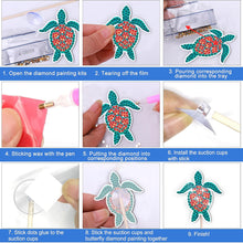 Load image into Gallery viewer, Cartoon Tortoise Garden Stake Animal Diamond Art Craft Kits Craft Supplies
