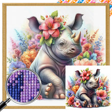 Load image into Gallery viewer, AB Diamond Painting - Full Square - rhino (40*40CM)
