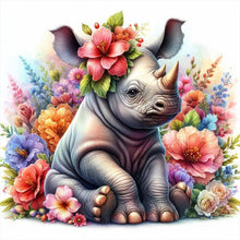 Load image into Gallery viewer, AB Diamond Painting - Full Square - rhino (40*40CM)
