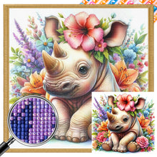 Load image into Gallery viewer, AB Diamond Painting - Full Square - rhino (40*40CM)
