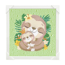 Load image into Gallery viewer, Diamond Painting - Full Crystal - Simple children&#39;s painting sloth (15*15CM)
