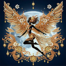 Load image into Gallery viewer, Diamond Painting - Partial Special Shaped - Gold foil fairy (30*30CM)
