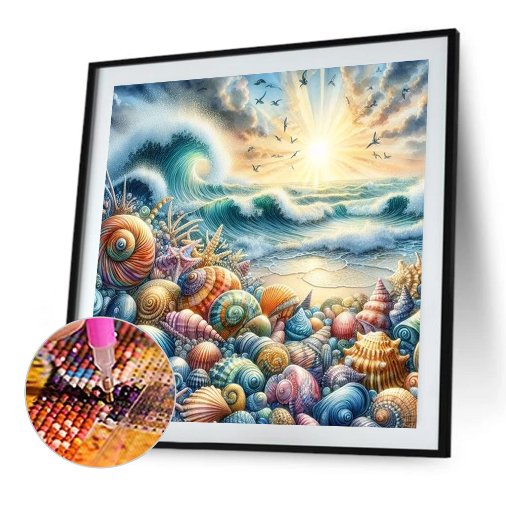 AB Diamond Painting - Full Square - seashell (40*40CM)