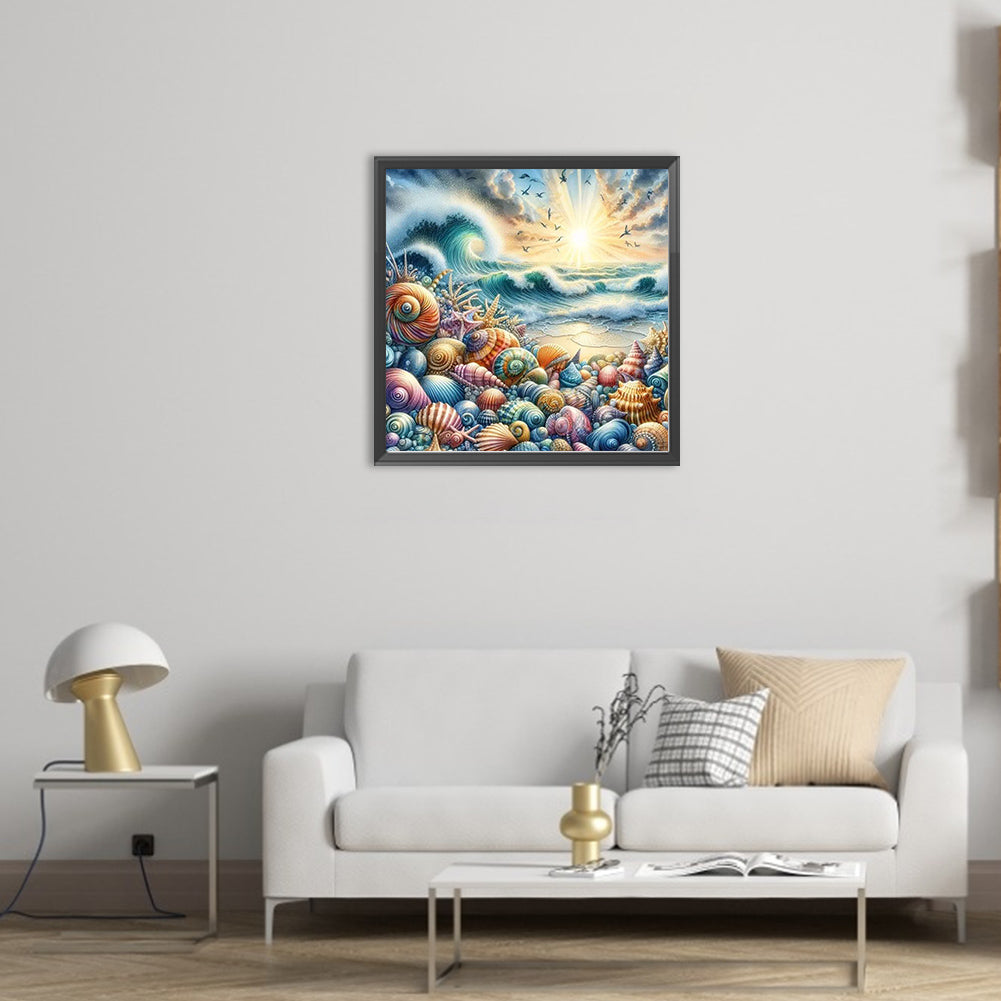 AB Diamond Painting - Full Square - seashell (40*40CM)