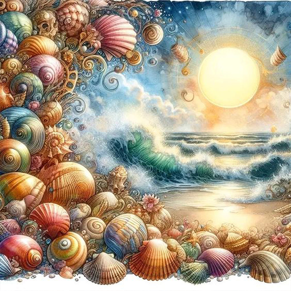 AB Diamond Painting - Full Square - seashell (40*40CM)