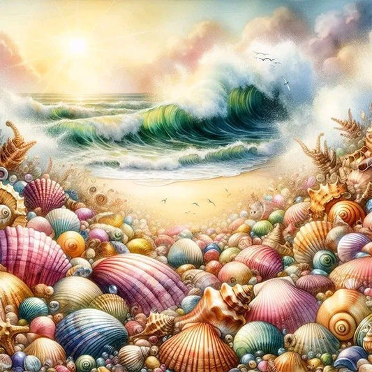 AB Diamond Painting - Full Square - seashell (40*40CM)