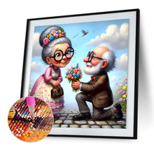 Load image into Gallery viewer, Diamond Painting - Full Round - Warm and funny grandpa and grandma (30*30CM)
