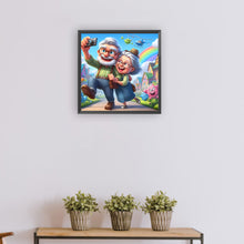 Load image into Gallery viewer, Diamond Painting - Full Round - Warm and funny grandpa and grandma (30*30CM)
