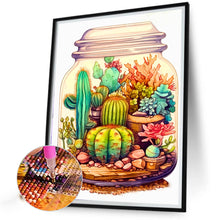 Load image into Gallery viewer, AB Diamond Painting - Full Round - Succulent plants in the jar (40*50CM)
