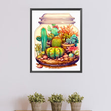 Load image into Gallery viewer, AB Diamond Painting - Full Round - Succulent plants in the jar (40*50CM)
