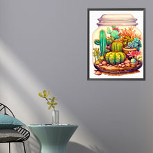 Load image into Gallery viewer, AB Diamond Painting - Full Round - Succulent plants in the jar (40*50CM)
