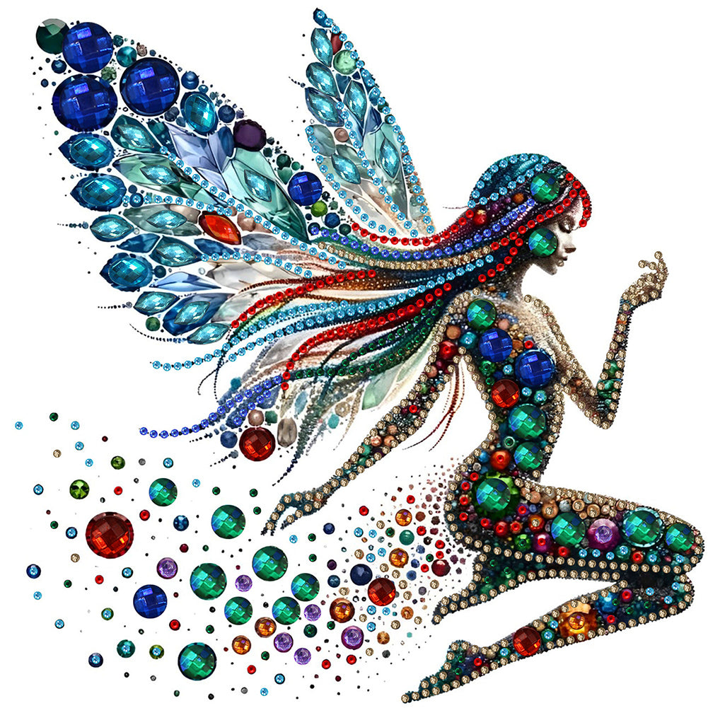 Diamond Painting - Partial Special Shaped - Winged fairy (30*30CM)