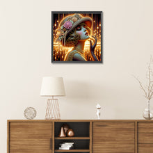 Load image into Gallery viewer, Diamond Painting - Partial Special Shaped - Elegant girl (30*30CM)
