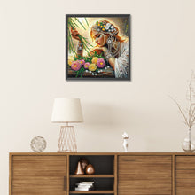 Load image into Gallery viewer, Diamond Painting - Partial Special Shaped - Elegant girl (30*30CM)
