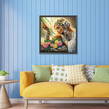 Load image into Gallery viewer, Diamond Painting - Partial Special Shaped - Elegant girl (30*30CM)
