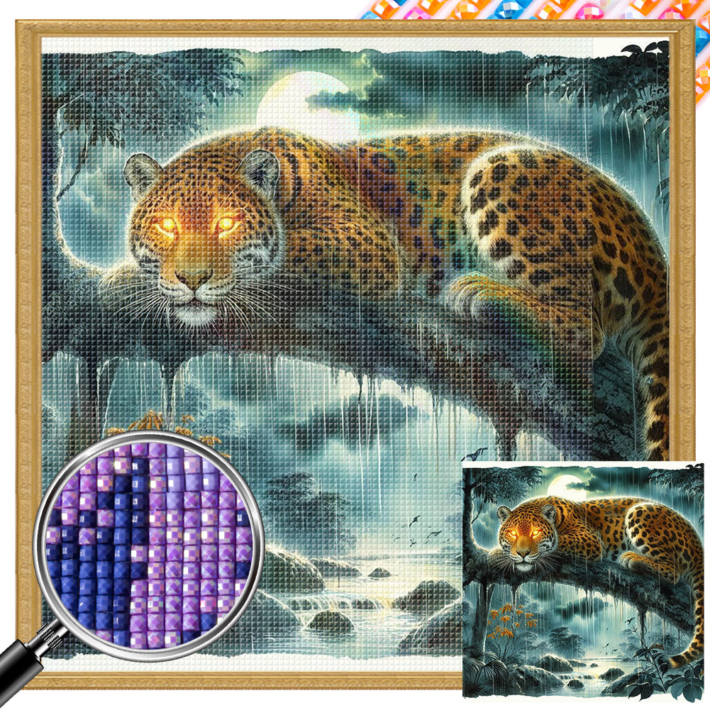 AB Diamond Painting - Full Square - leopard (40*40CM)