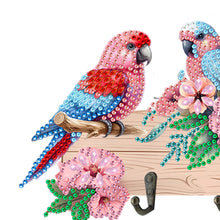 Load image into Gallery viewer, Wooden Bird Flower Diamond Painting Hanging Hooks for Beginners Kids Adults
