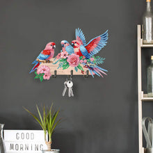 Load image into Gallery viewer, Wooden Bird Flower Diamond Painting Hanging Hooks for Beginners Kids Adults
