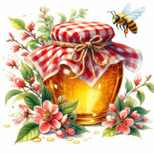 Load image into Gallery viewer, 4pcs Round Diamond Painting Set - Honey (30*30CM)
