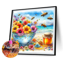 Load image into Gallery viewer, 4pcs Round Diamond Painting Set - Honey (30*30CM)
