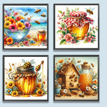 Load image into Gallery viewer, 4pcs Round Diamond Painting Set - Honey (30*30CM)
