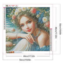 Load image into Gallery viewer, Diamond Painting - Full Round - Flower girl (50*50CM)
