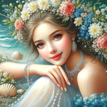 Load image into Gallery viewer, Diamond Painting - Full Round - Flower girl (50*50CM)
