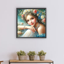 Load image into Gallery viewer, Diamond Painting - Full Round - Flower girl (50*50CM)
