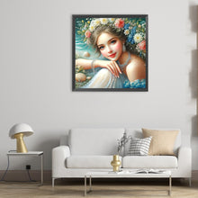 Load image into Gallery viewer, Diamond Painting - Full Round - Flower girl (50*50CM)
