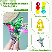 Load image into Gallery viewer, Cartoon Diamond Art Sun Catcher Butterfly DIY Crystal Wind Chime for Wall Decor
