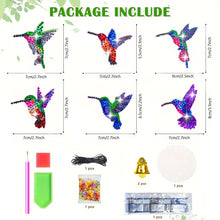 Load image into Gallery viewer, Cartoon Diamond Art Sun Catcher Butterfly DIY Crystal Wind Chime for Wall Decor
