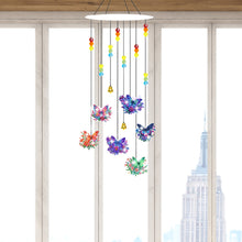 Load image into Gallery viewer, Cartoon Diamond Art Sun Catcher Butterfly DIY Crystal Wind Chime for Wall Decor

